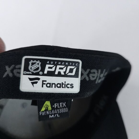 Los Angeles Kings Hat Cap Fitted Mens Large Black NHL Hockey Stretch Fit Dot Pro - Picture 5 of 6